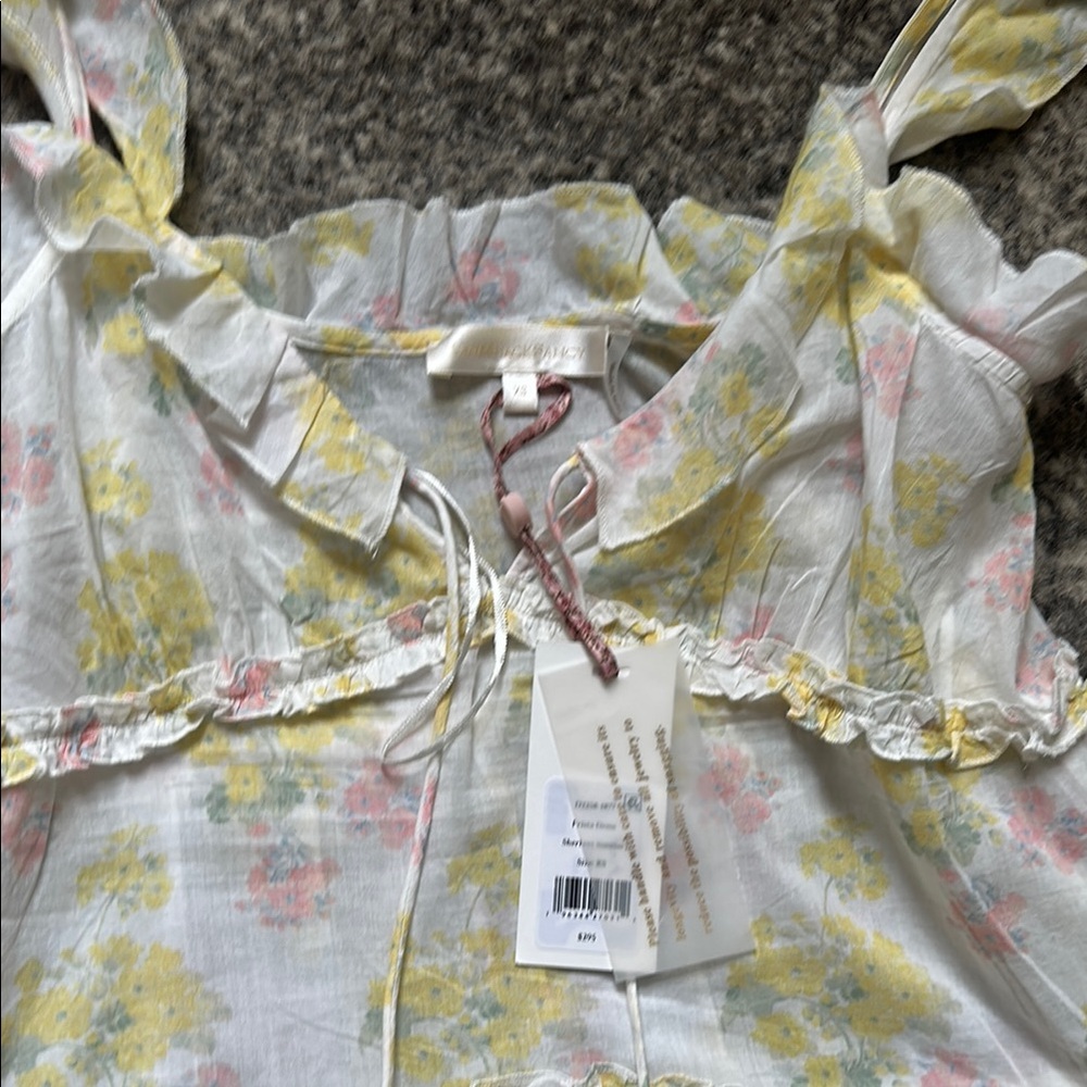 LoveShackFancy Floral Mini Dress